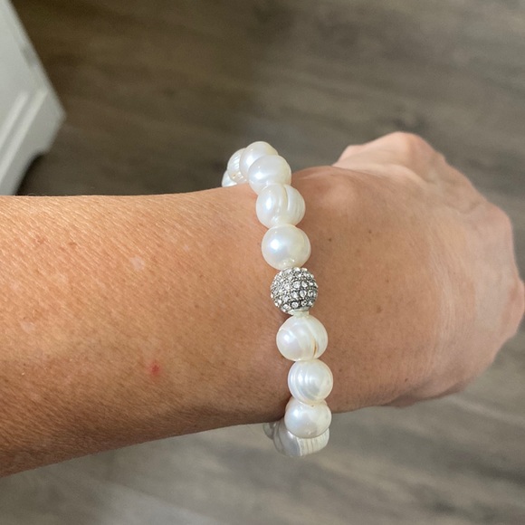 Fresh water pearl elastic bracelet - Picture 7 of 8